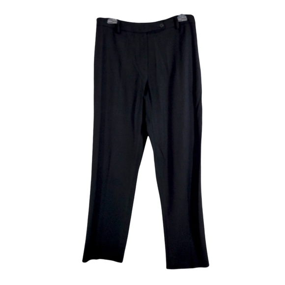 Prada Black Wool Straight Leg High Rise Pants - Picture 1 of 9